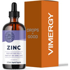 Vimergy USDA Organic Liquid Zinc front view bottle and packaging