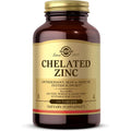 Solgar Chelated Zinc 22mg tablets front view bottle packaging