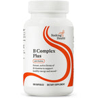 Seeking Health B Complex Plus 100 capsules front view bottle showing premium vitamin B supplement.