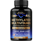 Nutraharmony Methylated Multivitamin 120 capsules bottle front view showing 9 in 1 active formulation.