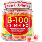 NEVISS Super Vitamin B Complex 60 Gummies front view bottle for premium imported daily health supplementation