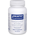 Pure Encapsulations PureGenomics B Complex 120 Capsules bottle front view showing activated B vitamins label.