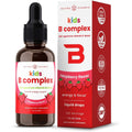 NutraChamps Vitamin B Complex Kids Liquid Drops front view bottle showing premium dietary supplement for children.