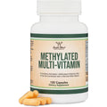 Double Wood Supplements Methylated Multivitamin front view of 120 capsules bottle for MTHFR support