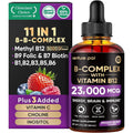 Venture Pal Vitamin B Complex Liquid Drops front view bottle showing berry flavor and 5000 mcg potency.