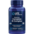 Life Extension BioActive Complete B Complex 60 vegetarian capsules front bottle view for cellular energy support