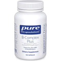 Pure Encapsulations B Complex Plus 120 capsules bottle front view showing the active ingredients label