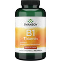 Swanson Vitamin B1 Thiamin 100 mg 250 Capsules front view bottle