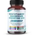 Peakpury benfotiamine with magnesium and coq10 front view supplement bottle