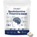 Hovika Vitamin B1 Benfotiamine front view showcasing the 240 softgels bottle packaging and key ingredients.
