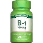 Nature's Truth Vitamin B1 100mg tablets bottle front view supplement