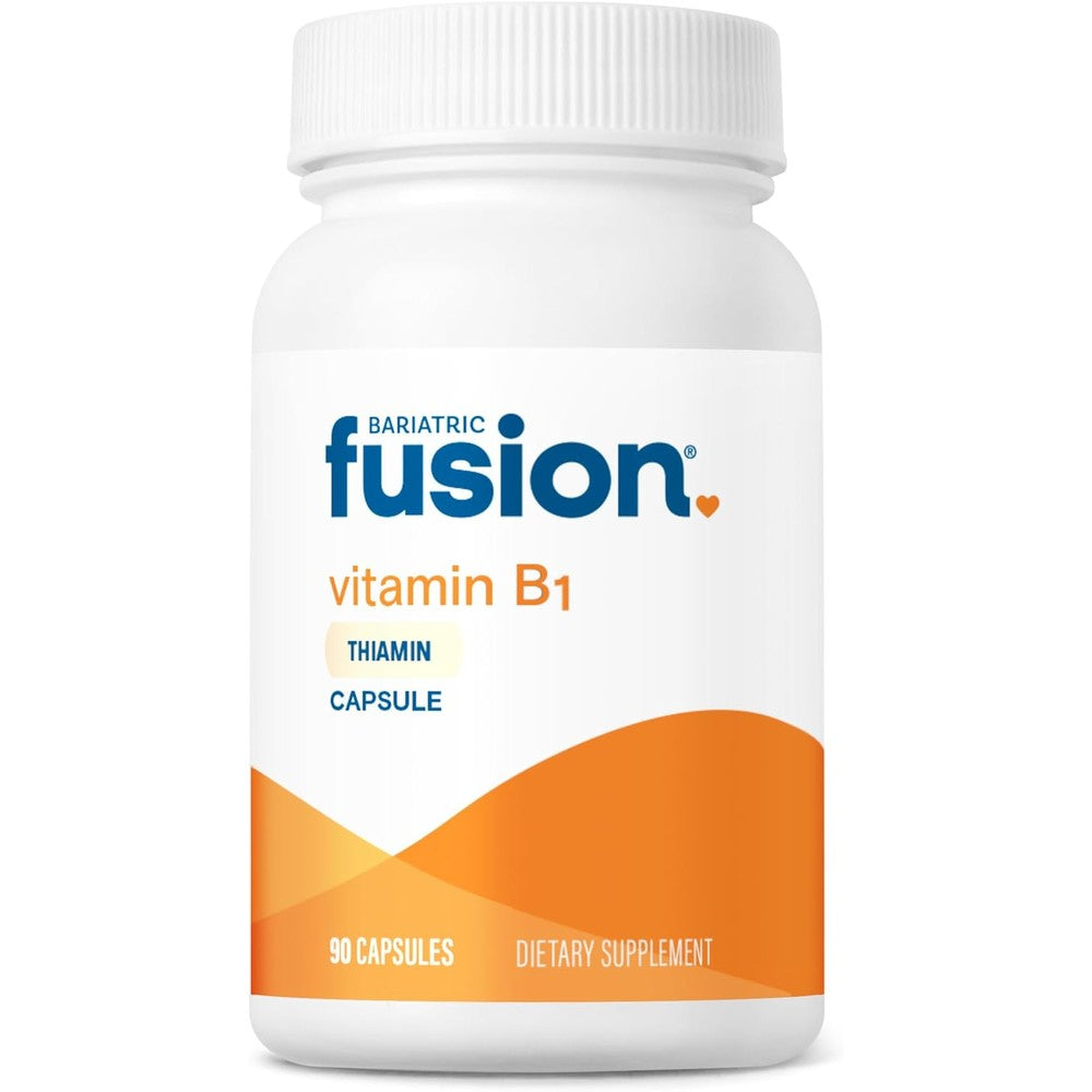 Bariatric Fusion Vitamin B1 Thiamine 100 mg ninety capsules front bottle view for bariatric patients