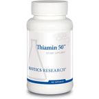 Biotics Research Thiamin 50mg front view supplement bottle