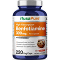 NusaPure Benfotiamine 300mg 220 Veggie Capsules front view bottle