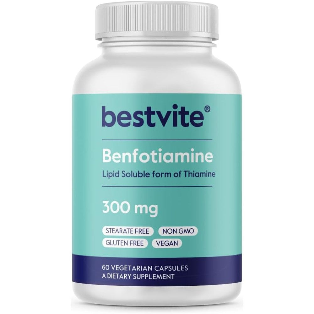 Bestvite Benfotiamine 300mg front bottle view
