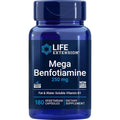 Life Extension Mega Benfotiamine 250 milligrams 180 capsules front view bottle layout