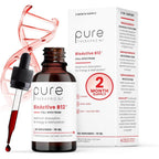 Pure Therapro Rx BioActive Vegan Methylated Vitamin B12 sublingual liquid drops bottle front view