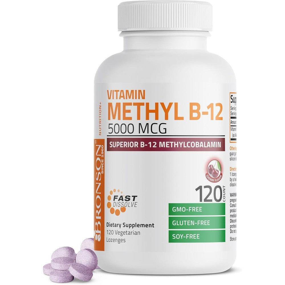 Bronson Methyl B12 5000 mcg bottle front view