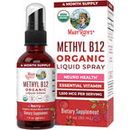 MaryRuth's Organic Methyl B12 Liquid Spray front view showing the 1500 mcg berry flavor label.