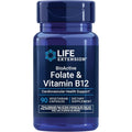 Life Extension BioActive Folate and Vitamin B12 supplement bottle front view
