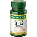 Nature's Bounty Vitamin B12 2500 mcg 75 tablets front view bottle packaging