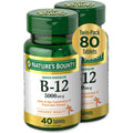 Nature's Bounty Vitamin B12 5000mcg Quick Dissolve Twin Pack front view