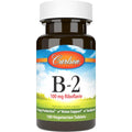 Carlson Vitamin B2 100 mg 100 tablets front bottle view for authentic riboflavin supplement India
