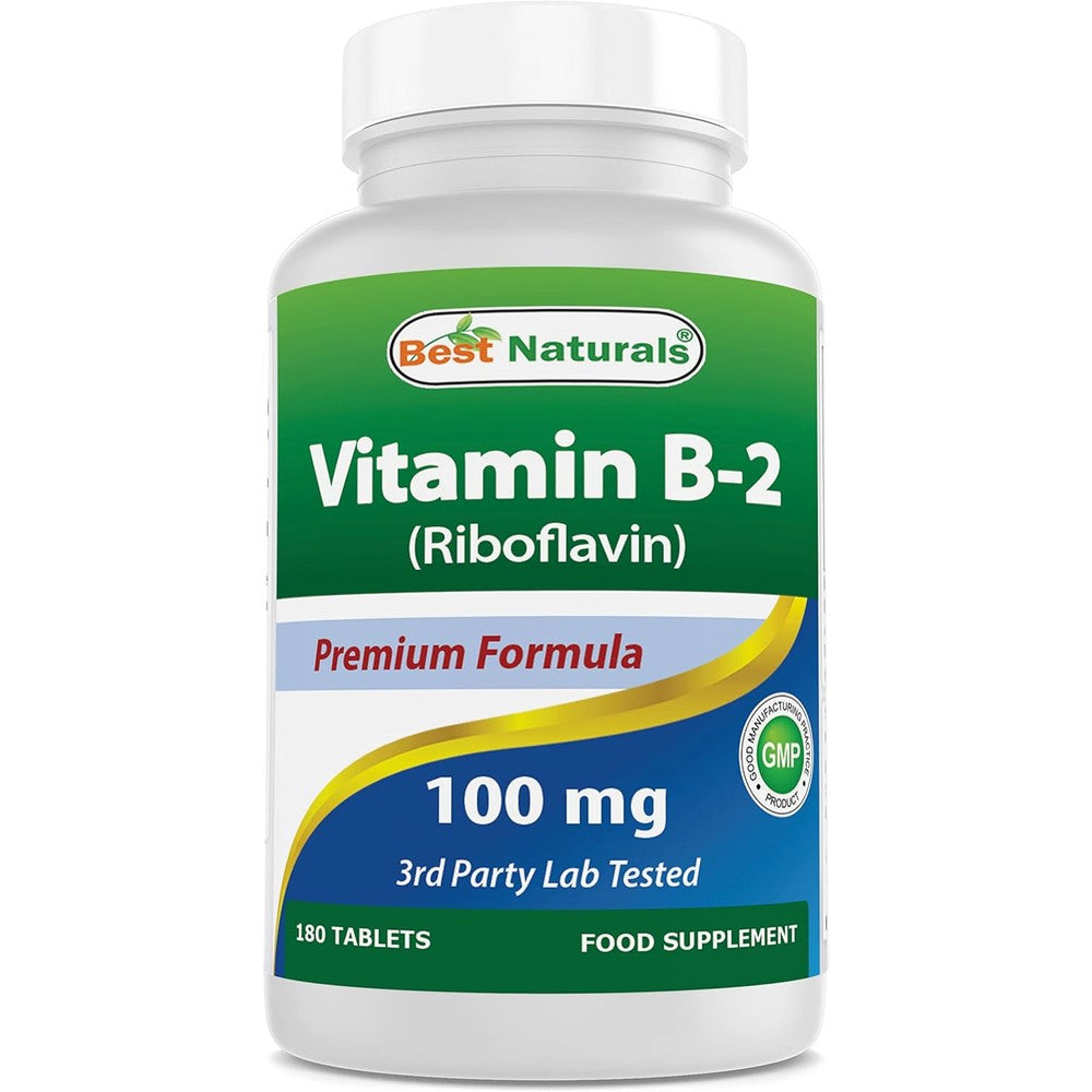 Best Naturals Vitamin B2 Riboflavin four hundred milligrams bottle front view