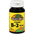 Nature's Blend Vitamin B2 100mg metabolism support supplement three pack front bottle view