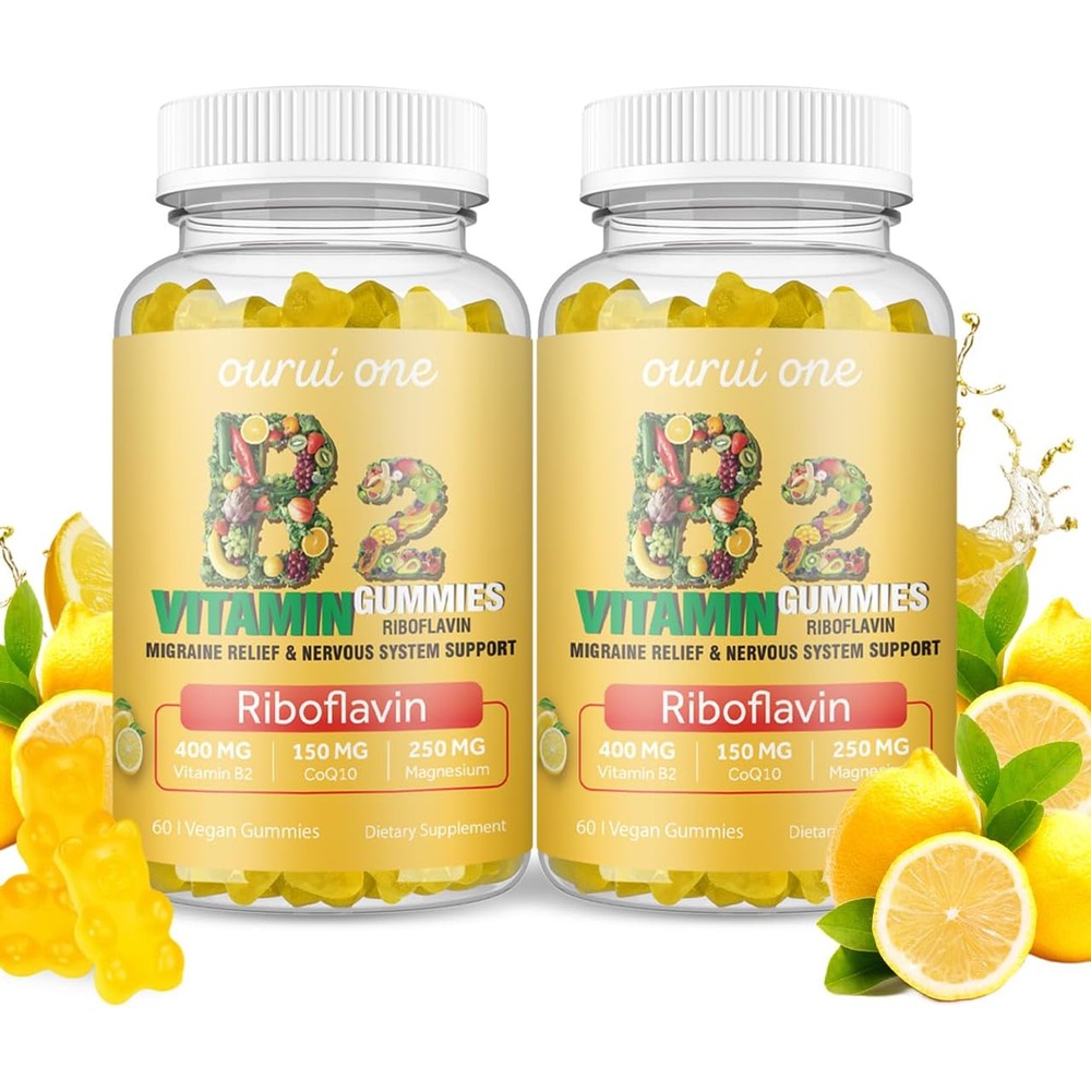 Joywiit Ourui One Vitamin B2 Gummies front view of premium supplement bottle