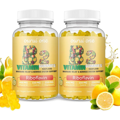 Joywiit Ourui One Vitamin B2 Gummies front view of premium supplement bottle