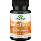 Swanson Vitamin B2 Riboflavin 100mg front view bottle