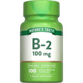 Natures Truth Vitamin B2 100mg front view bottle packaging