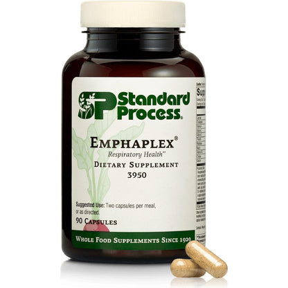 Standard Process Emphaplex 90 capsules front view bottle for premium respiratory health support