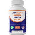 Vitamatic Niacin 500mg tablets bottle