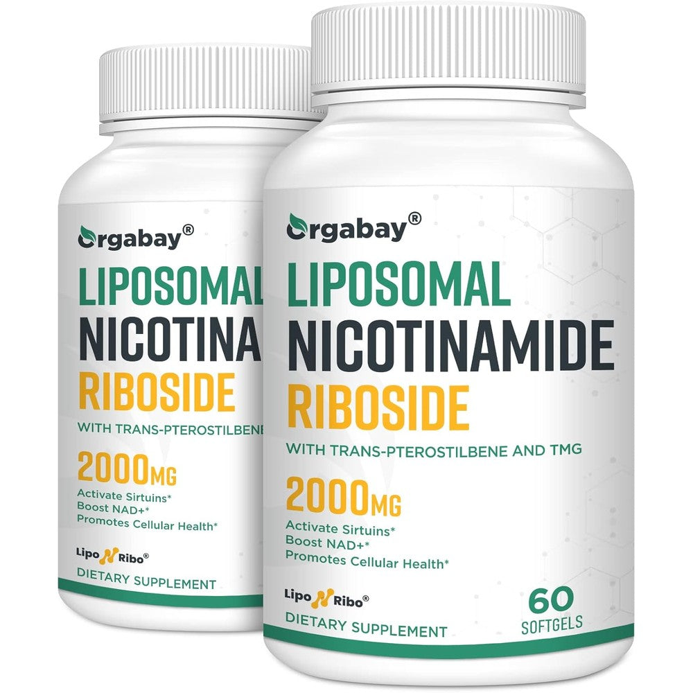 Orgabay Liposomal Nicotinamide Riboside 2000mg supplement bottle front view