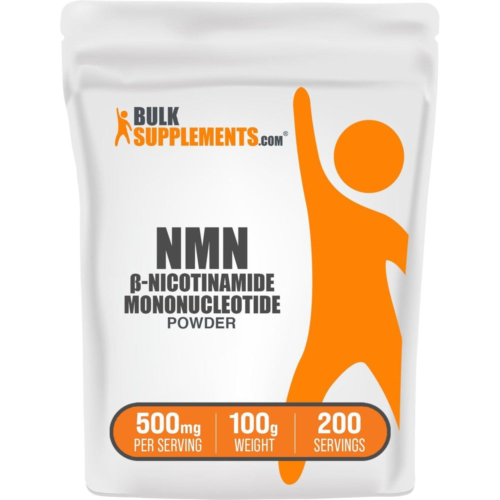 BulkSupplements Nicotinamide Mononucleotide NMN Powder front packaging view