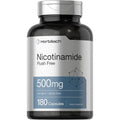 Horbäach Nicotinamide 500mg 180 capsules front view of premium dietary supplement bottle