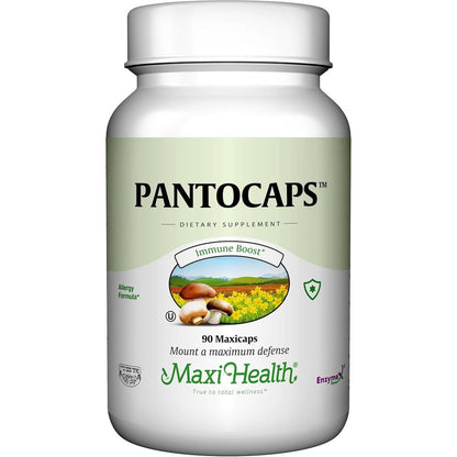 Maxi Health Pantocaps 500mg Vitamin B5 bottle front view
