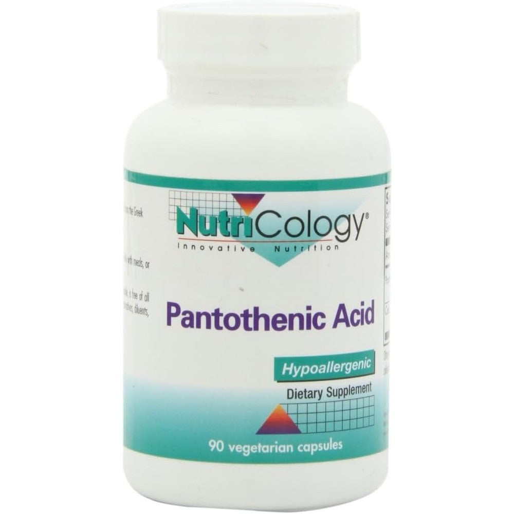 Allergy Research Group Pantothenic Acid 500mg 90 Capsules front view