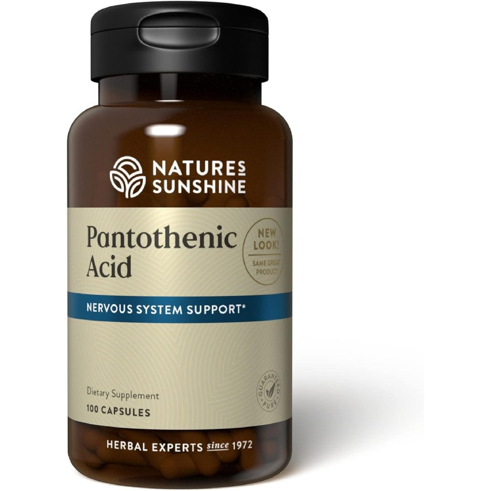 Nature's Sunshine Pantothenic Acid 250mg front view