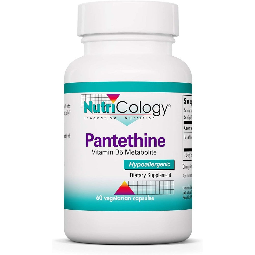Nutricology Pantethine 660mg Vitamin B5 supplement bottle front view