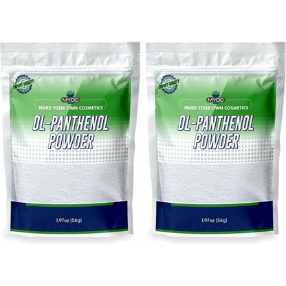 Myoc DL Panthenol Powder front view packaging cosmetic ingredient