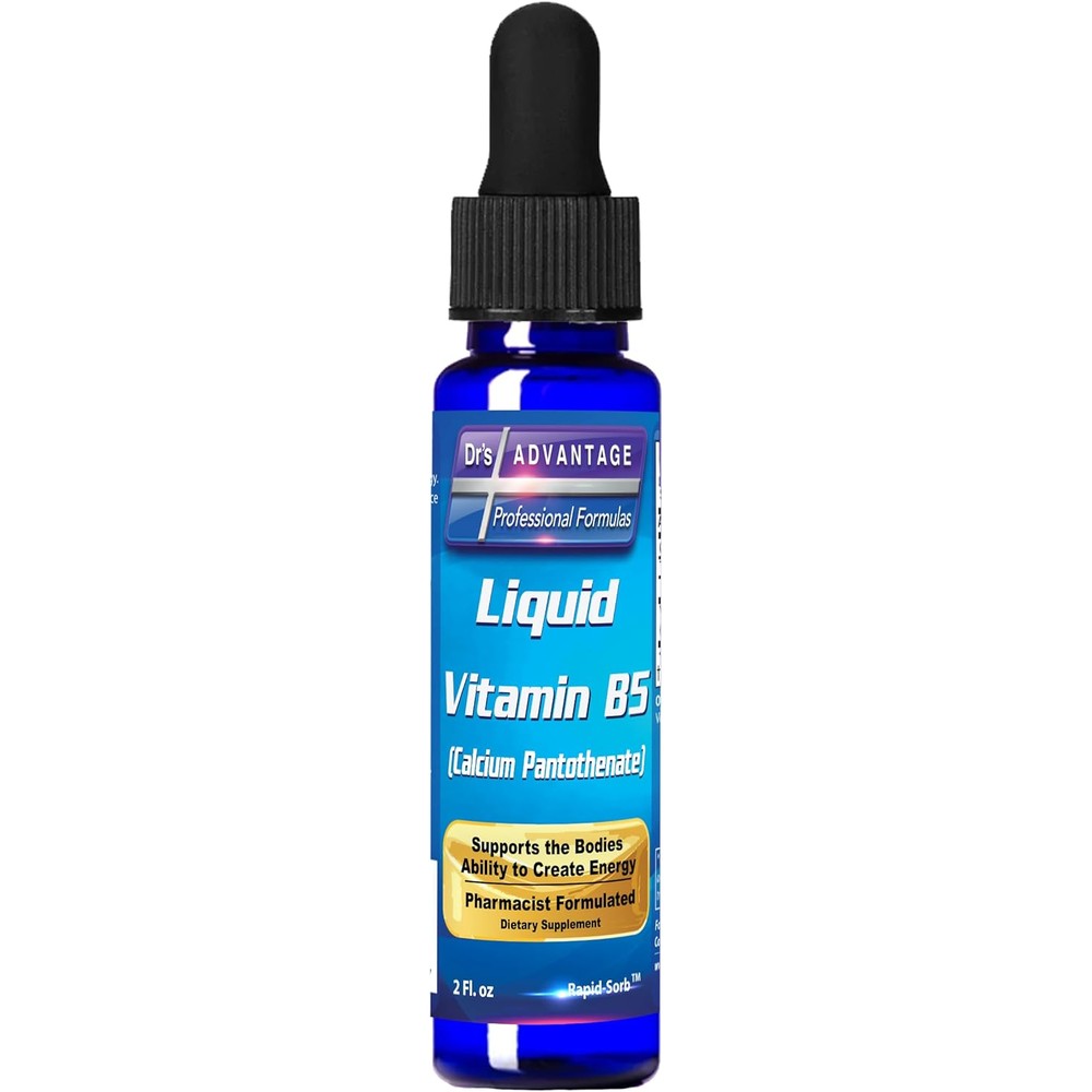 HoneyCombs Dr's Advantage Liquid Vitamin B5 bottle front view