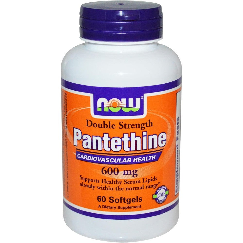 Now Foods Double Strength Pantethine 600mg bottle front view