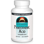 Source Naturals Pantothenic Acid 250 mg front bottle view