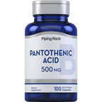 Piping Rock Pantothenic Acid 500mg bottle front view