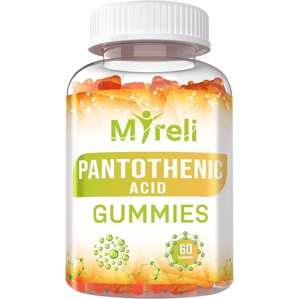 Myreli Vitamin B5 Pantothenic Acid Gummies front view bottle