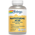 Solaray Pantothenic Acid 500mg 250 Vegan Capsules Front View