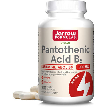 Jarrow Formulas Pantothenic Acid B5 500 mg bottle front view